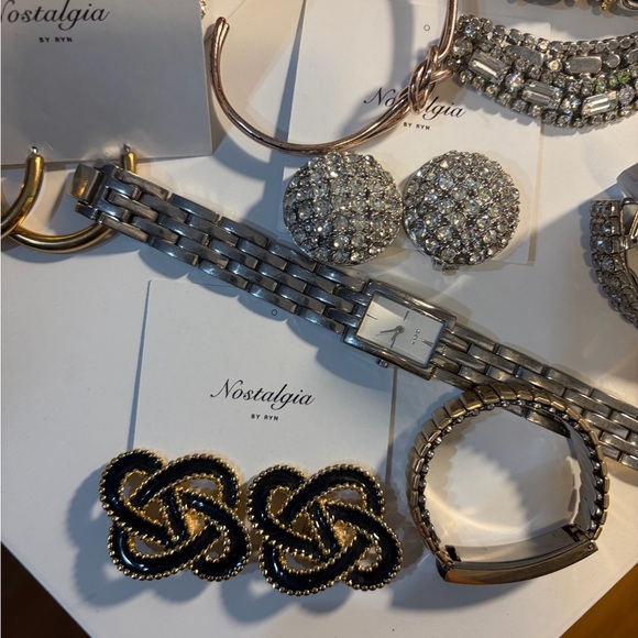 Large Jewelry Lot  Gold and Silver Bracelet Collection - rings watches earrings - Picture 6 of 8